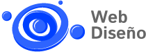 web diseño logo azul